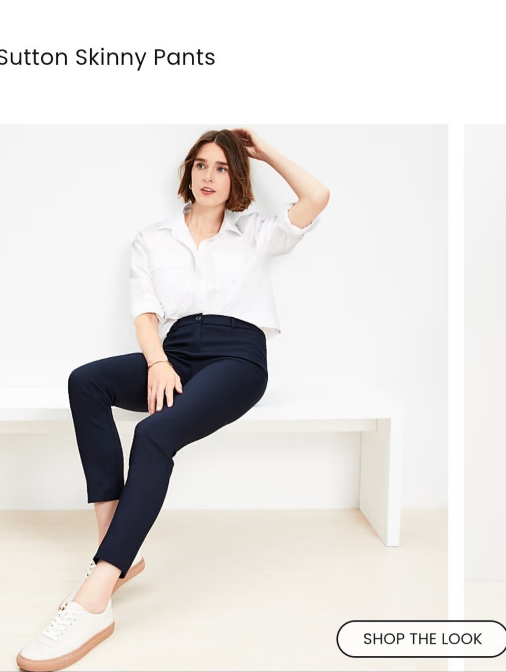 LOFT Outlet Sutton Skinny Ankle Pants NWT